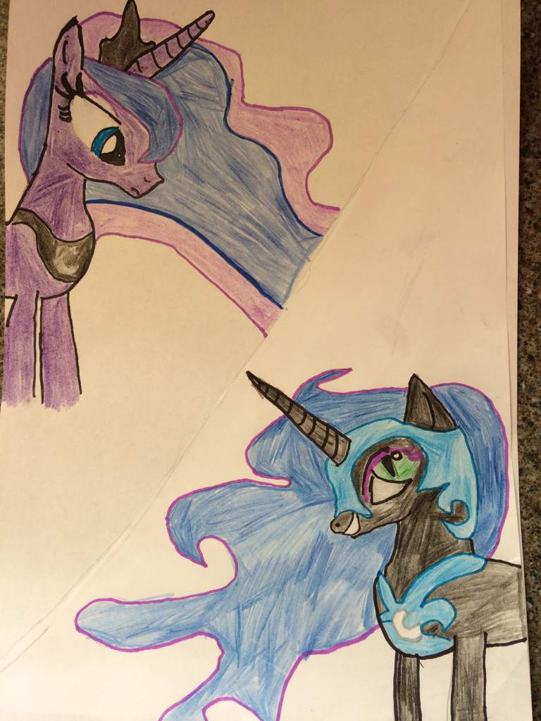 768x1024 luna and nightmare moon drawing equestria amino - Nightmare Moon Drawing
