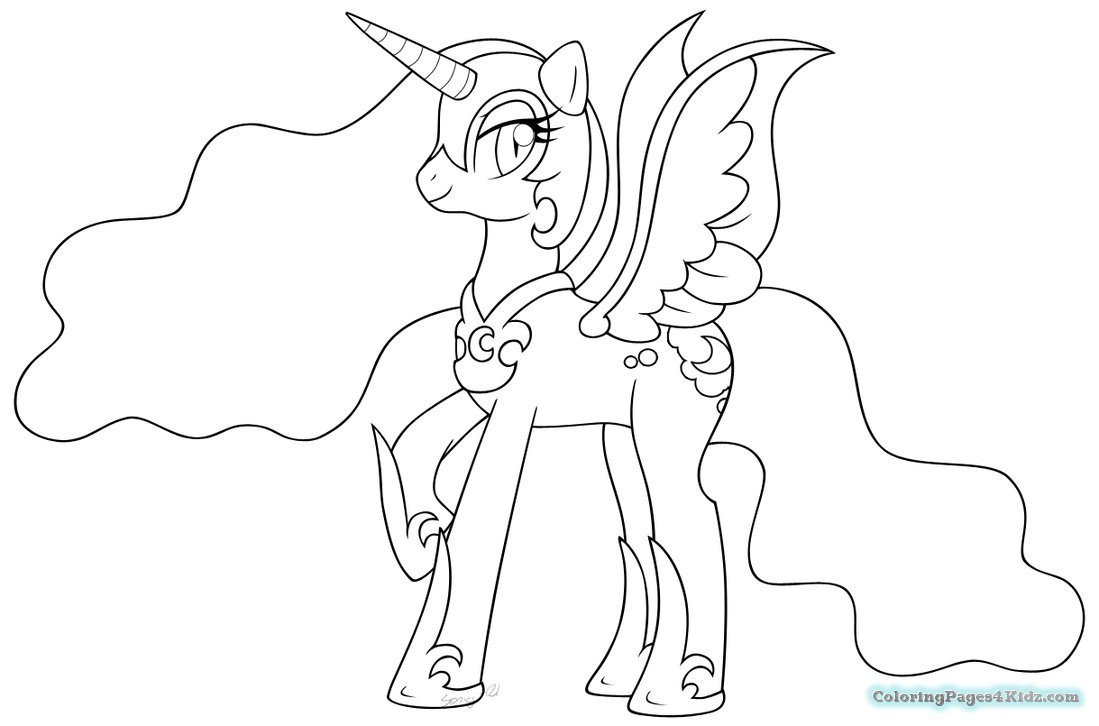 1099x726 My Little Pony Nightmare Moon Coloring Pages - Nightmare Moon Drawing