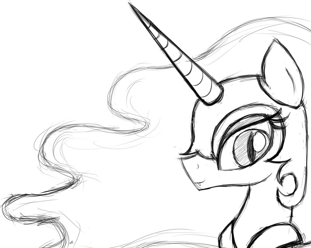 1024x819 luna drawing nightmare moon for free download - Nightmare Moon Drawing