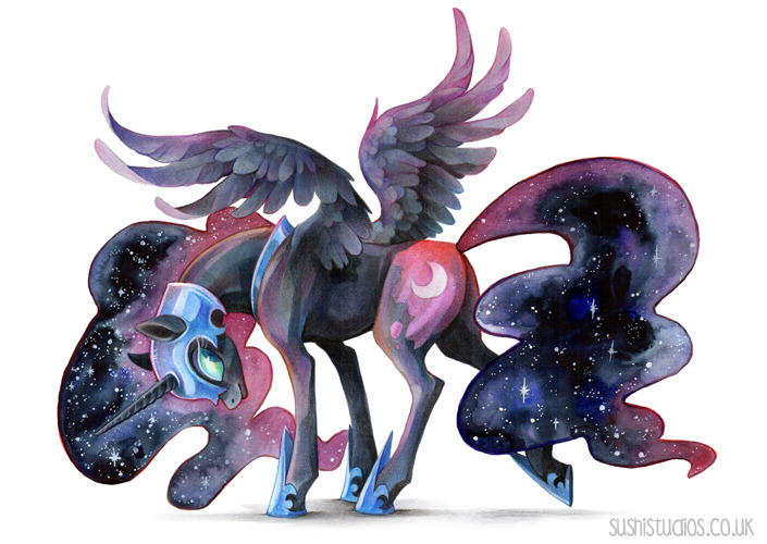 705x500 A Maker Of Things Nightmare Moon Drawing Colouring Pencils - Nightmare Moon Drawing