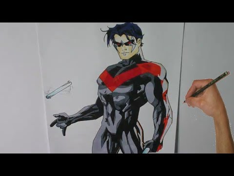 480x360 How To Draw Nightwing - Nightwing Drawing