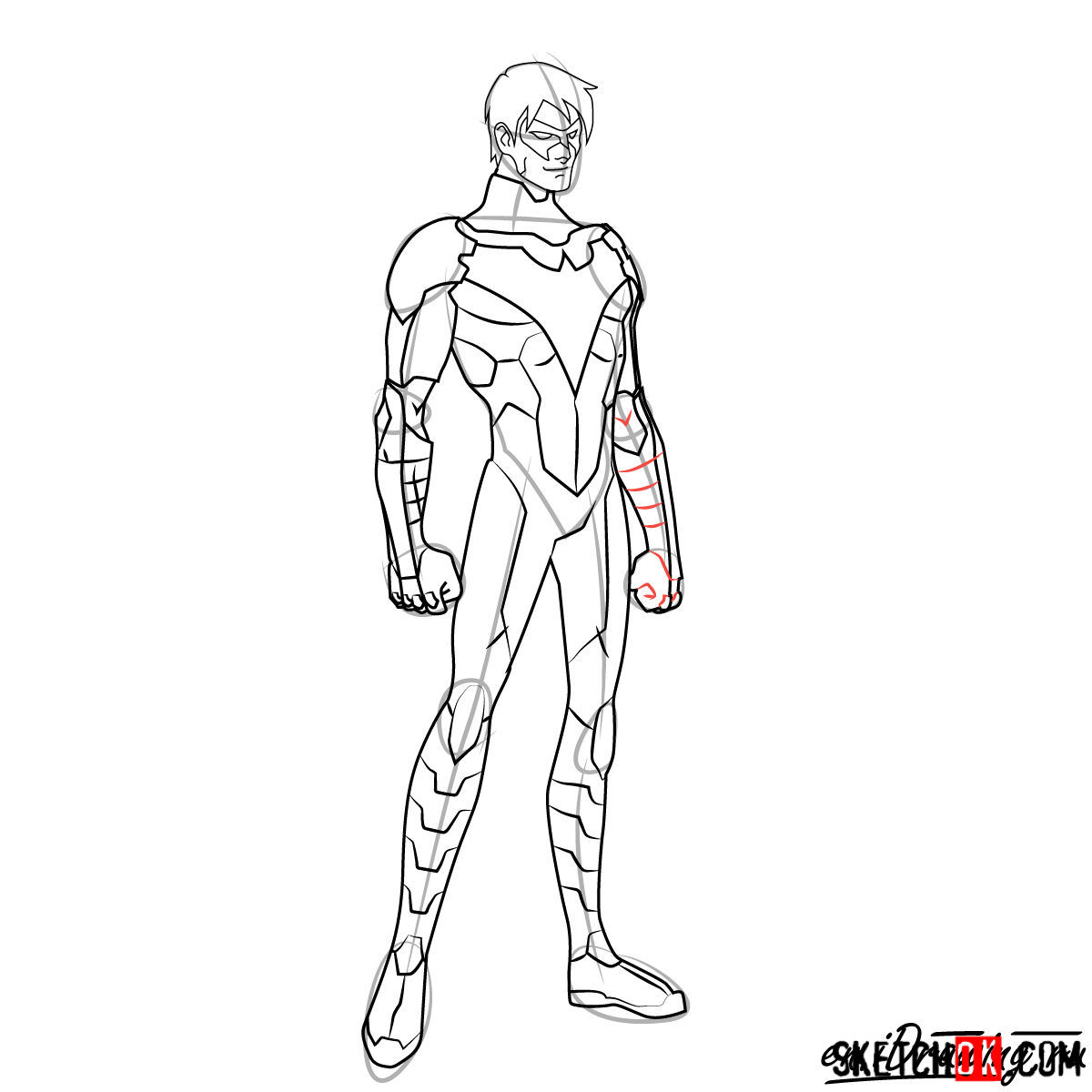 1200x1200 How To Draw Nightwing - Nightwing Drawing