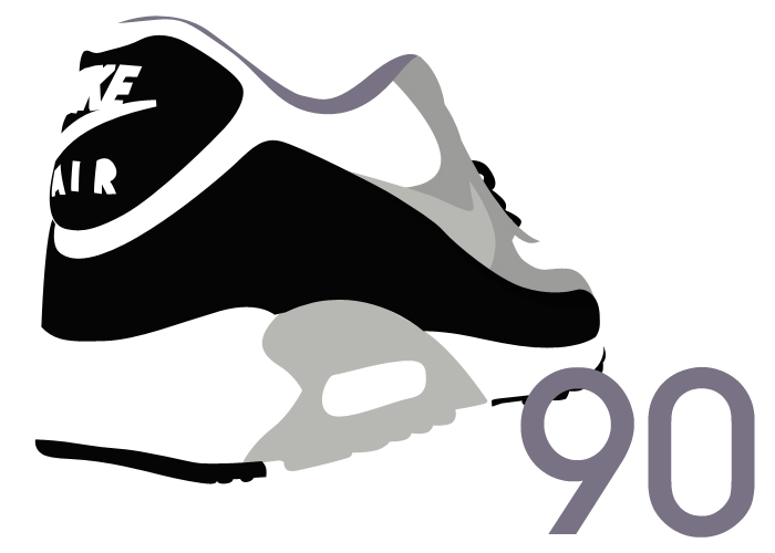 700x500 air max clipart great free clipart, silhouette, coloring - Nike Air Max 90 Drawing