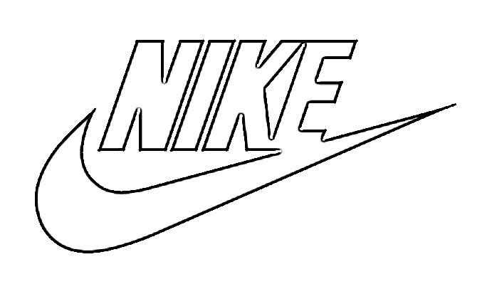 691x399 nike logo drawing nike logo coloring pages drawing - Nike Drawing