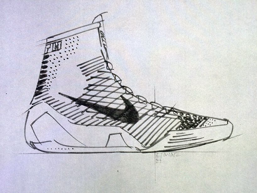 818x614 kobe elite flyknit high top basketball shoe - Nike High Tops Drawing