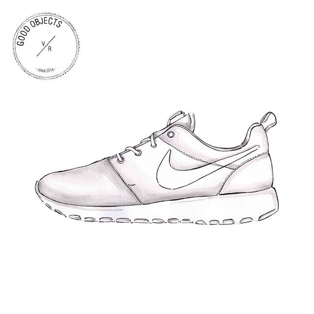 640x640 good objects - Nike Running Shoes Drawing