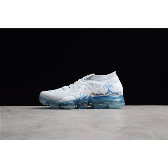 550x550 nike wmns air vapormax flyknit coloured drawing white blue - Nike Running Shoes Drawing