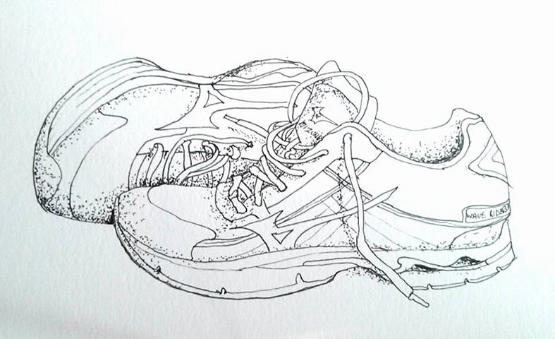 787x480 Running Shoes I Know I've Drawn Them Before, But I Love Th - Nike Running Shoes Drawing