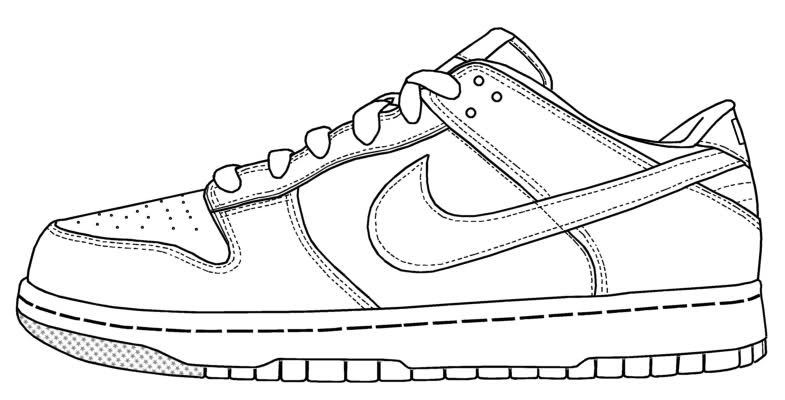 Nike Shoe Drawing at PaintingValley.com | Explore collection of Nike ...