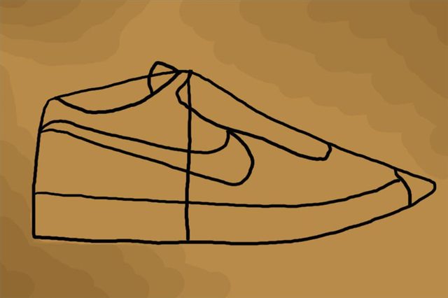 Nike Shoe Drawing at PaintingValley.com | Explore collection of Nike