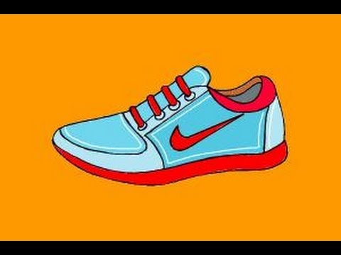 480x360 How To Draw Nike Shoes - Nike Shoe Drawing