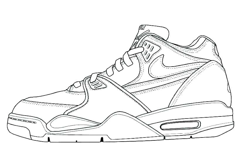 Nike Shoes Drawing at PaintingValley.com | Explore collection of Nike ...