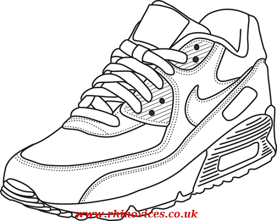 550x438 Nike Air Jordan Drawing - Nike Shoes Drawing