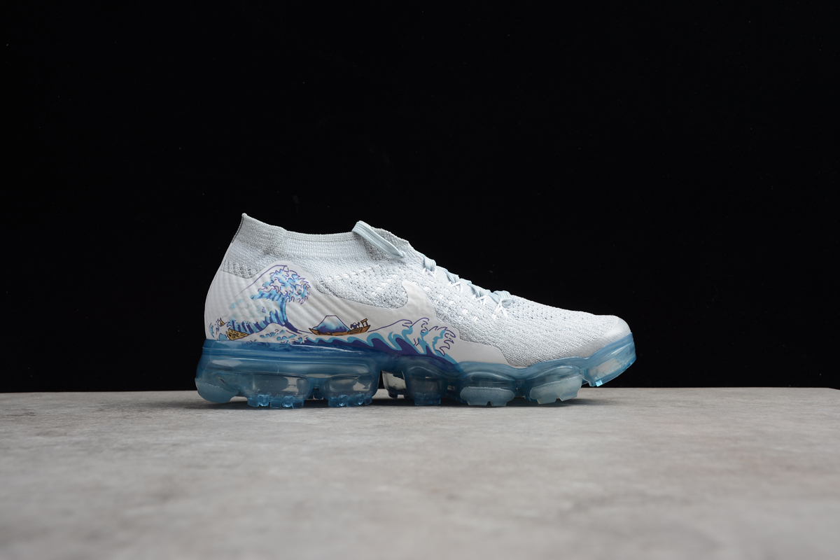 1200x800 nike wmns air vapormax flyknit coloured drawing white blue - Nike Sneakers Drawing