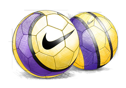 easy to draw nike soccer ball