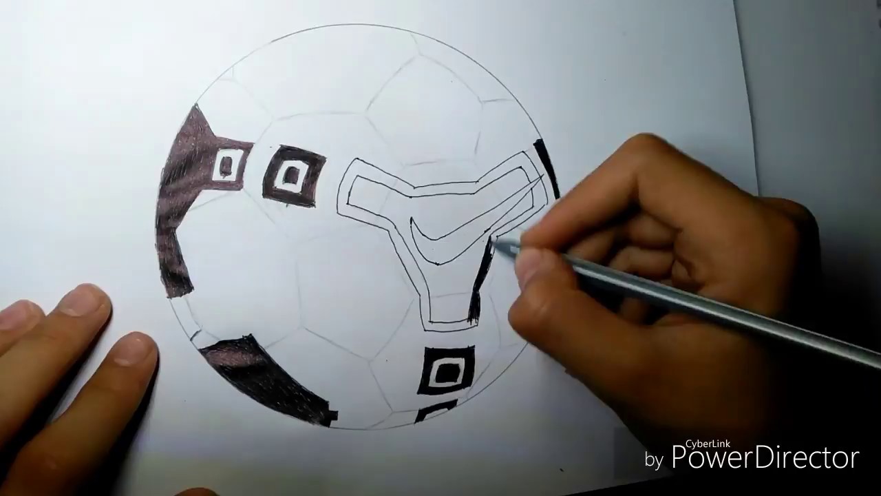 Nike Soccer Ball Drawing at PaintingValley.com | Explore collection of ...