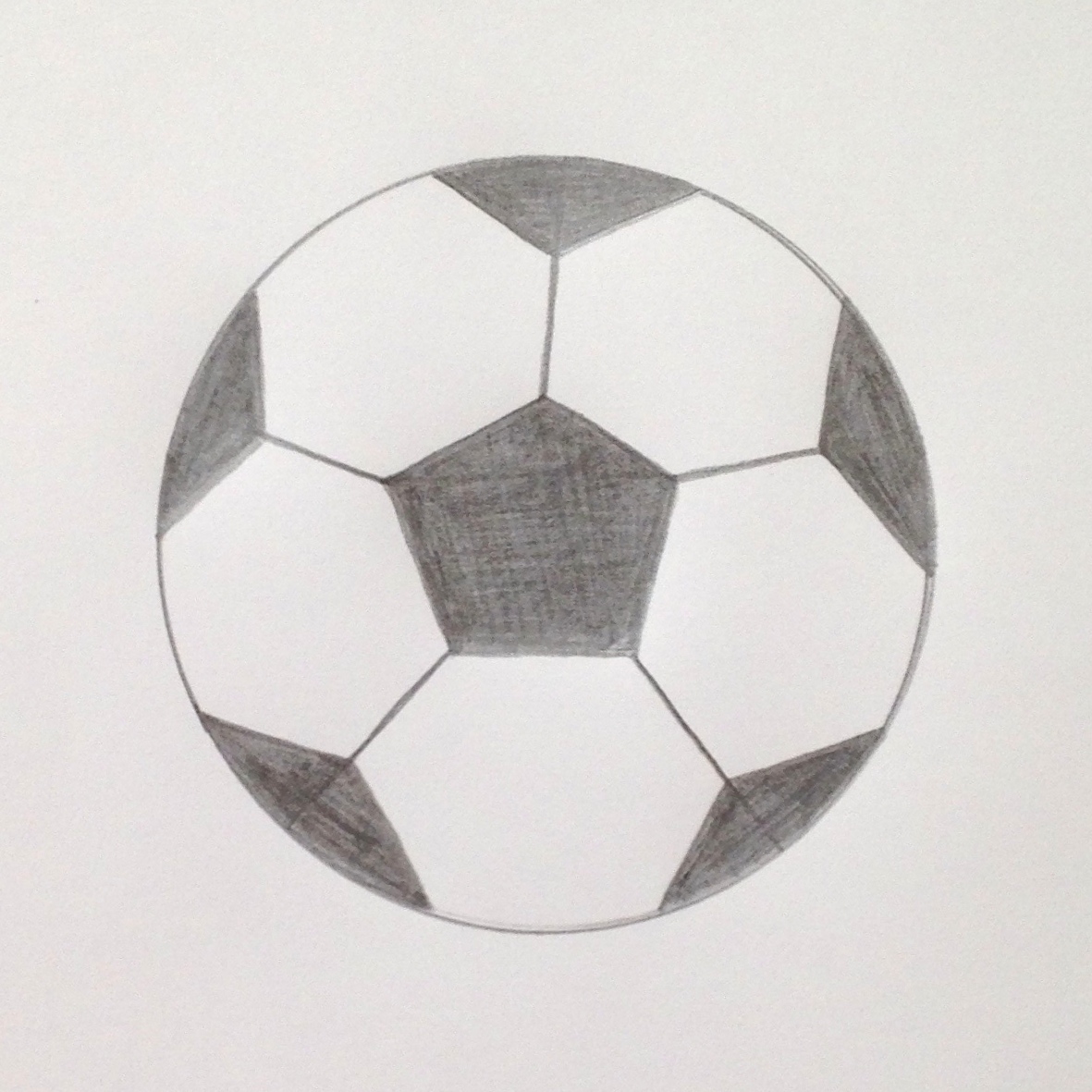 1181x1181 Drawn Ball Realistic Soccer - Nike Soccer Ball Drawing