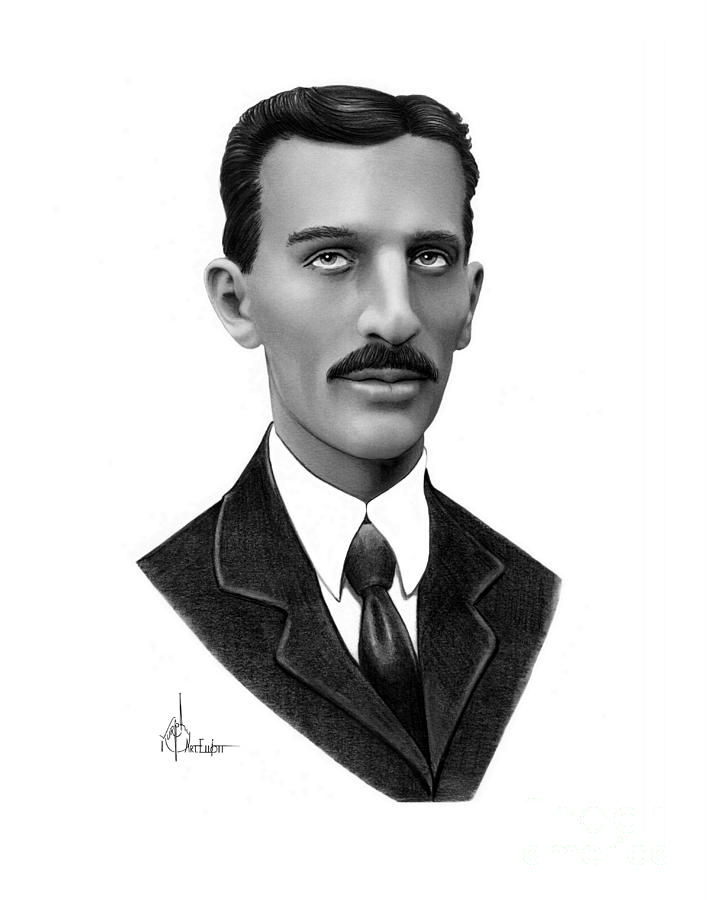 707x900 nikola tesla drawing drawing - Nikola Tesla Drawing