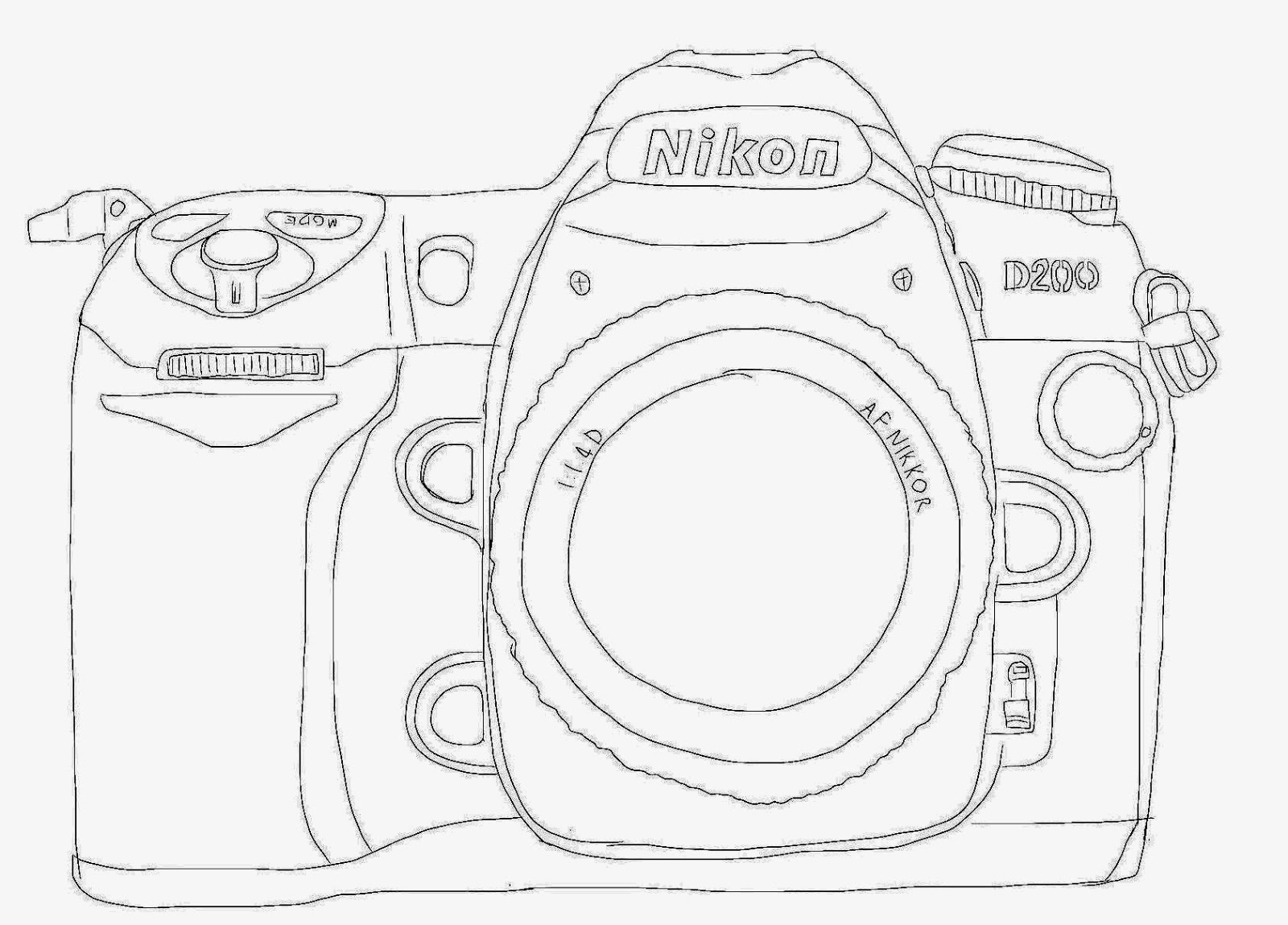Nikon Camera Drawing at Explore collection of
