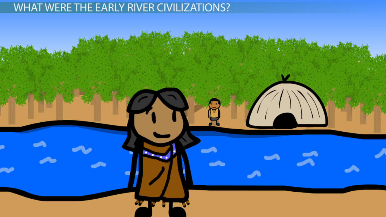 1280x720 locations of the early river civilizations - Nile River Drawing