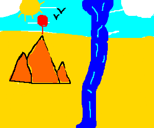 300x250 the nile river defies gravity - Nile River Drawing