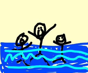 300x250 people in the nile river drawing - Nile River Drawing