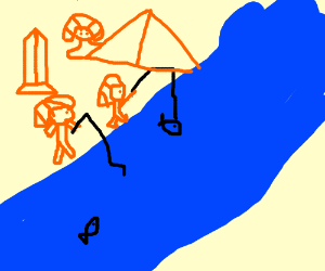 300x250 ancient egyptians fishing in the nile river drawing - Nile River Drawing