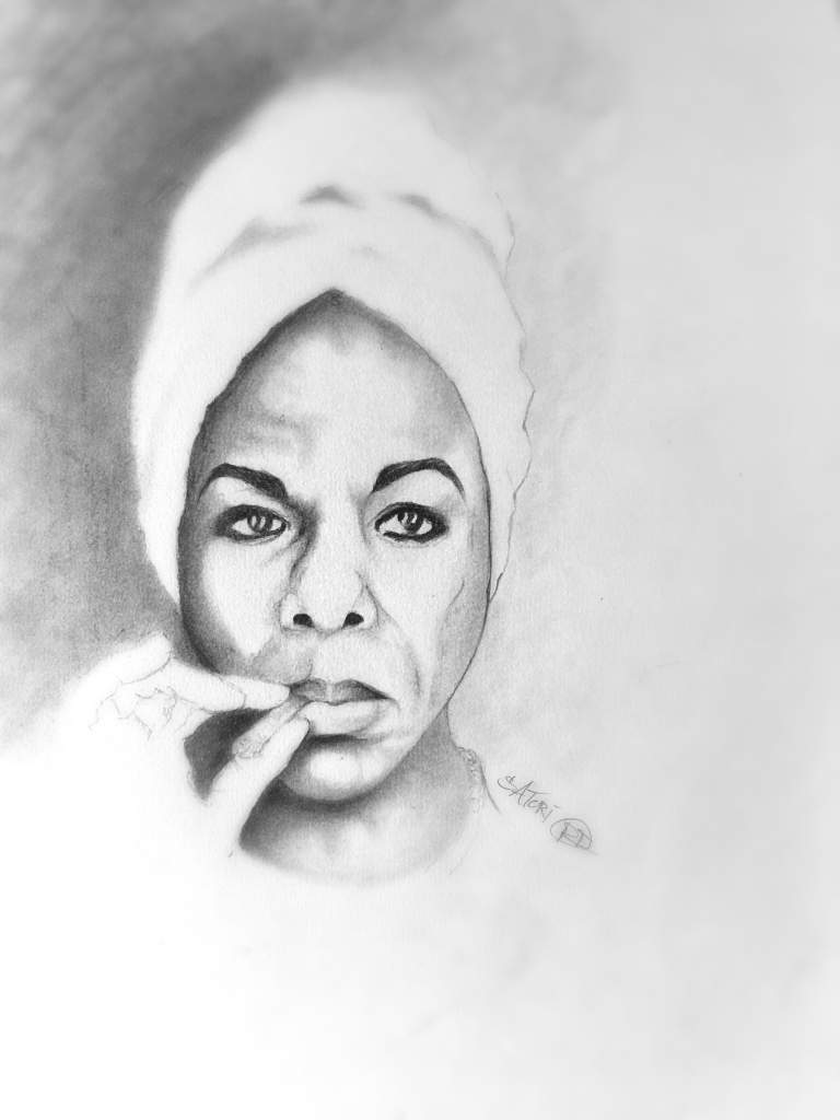768x1024 Nina Simone - Nina Simone Drawing