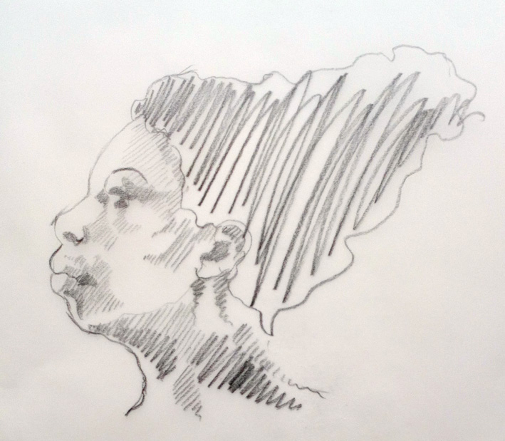 709x619 Nina Simone Scribblah - Nina Simone Drawing