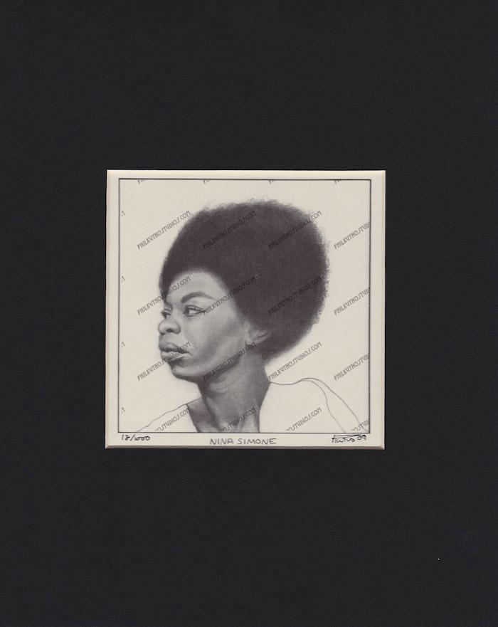 700x881 Nina Simone Drawing Phil Kutno Studios - Nina Simone Drawing