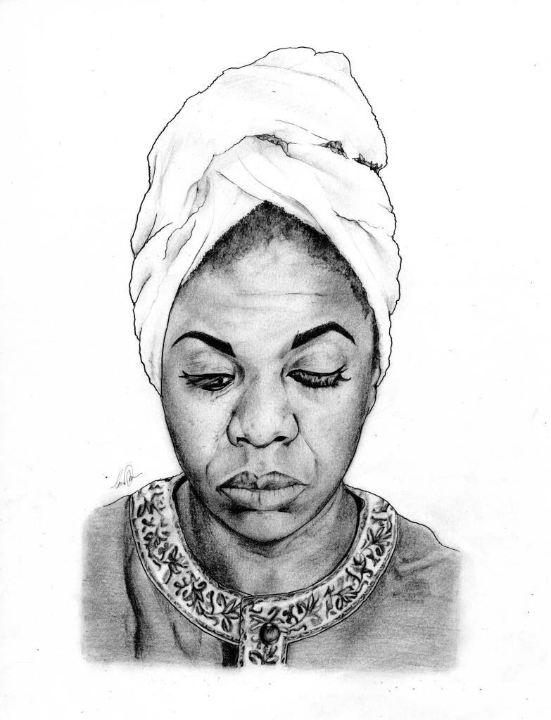 783x1024 Tara Okeke On Twitter I Call This Piece This Is My Second - Nina Simone Drawing
