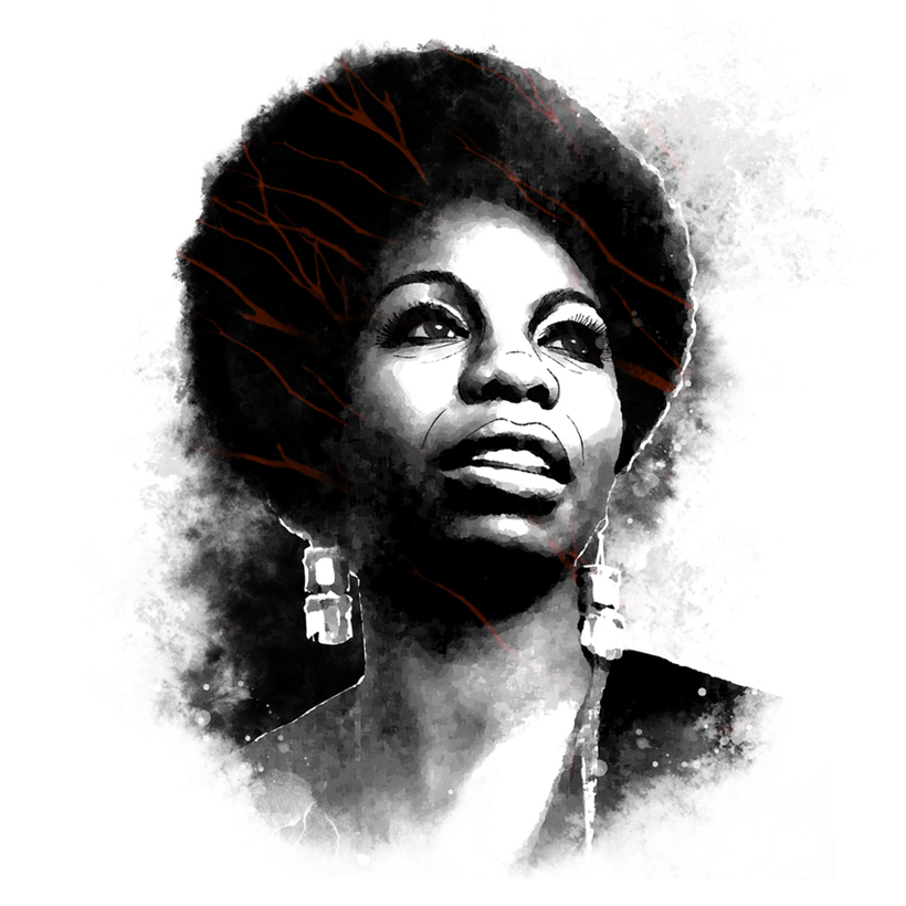 820x820 Yorokobu Nina Simone Domestika - Nina Simone Drawing