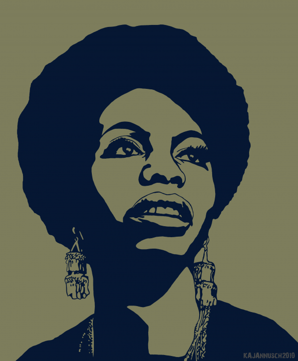597x723 Creative Feature Happy Birthday, Nina Simone - Nina Simone Drawing