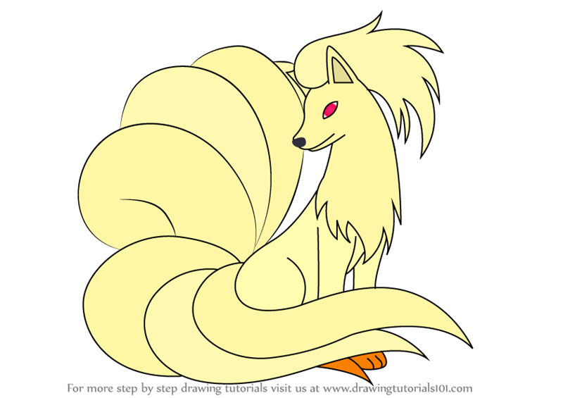 800x565 Learn How To Draw Ninetales From Pokemon - Nine Drawing