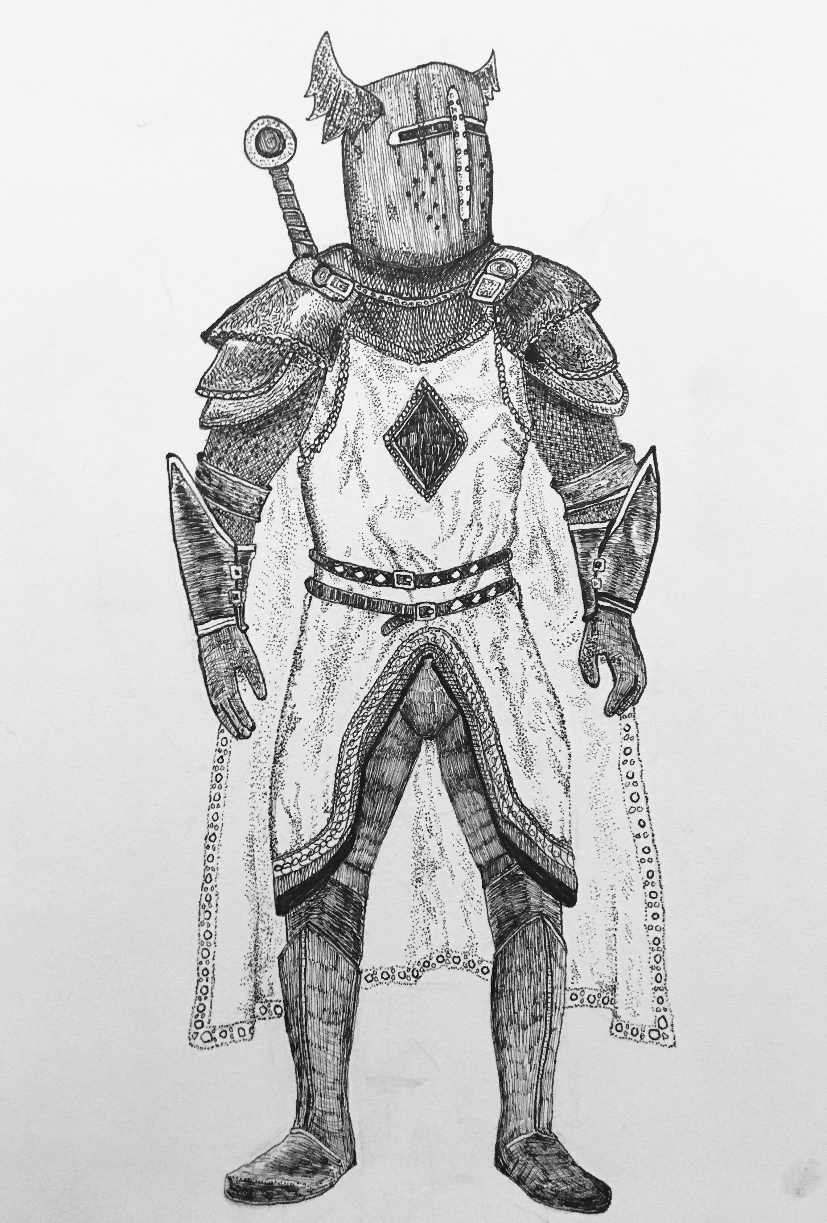 2682x3964 A Knight Of The Nine Drawing Elderscrolls - Nine Drawing
