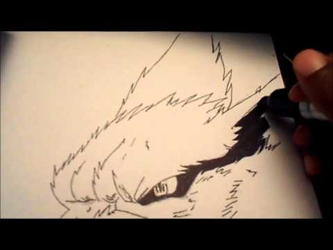 480x360 How To Draw Kyuubi - Nine Tailed Fox Drawing