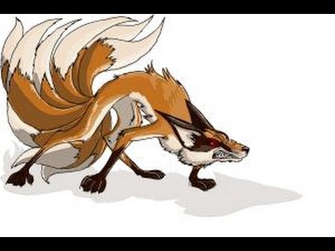 480x360 how to draw a kitsune, nine tailed fox - Nine Tailed Fox Drawing