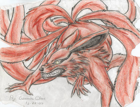 457x350 Old Nine Tailed Fox Drawing - Nine Tailed Fox Drawing