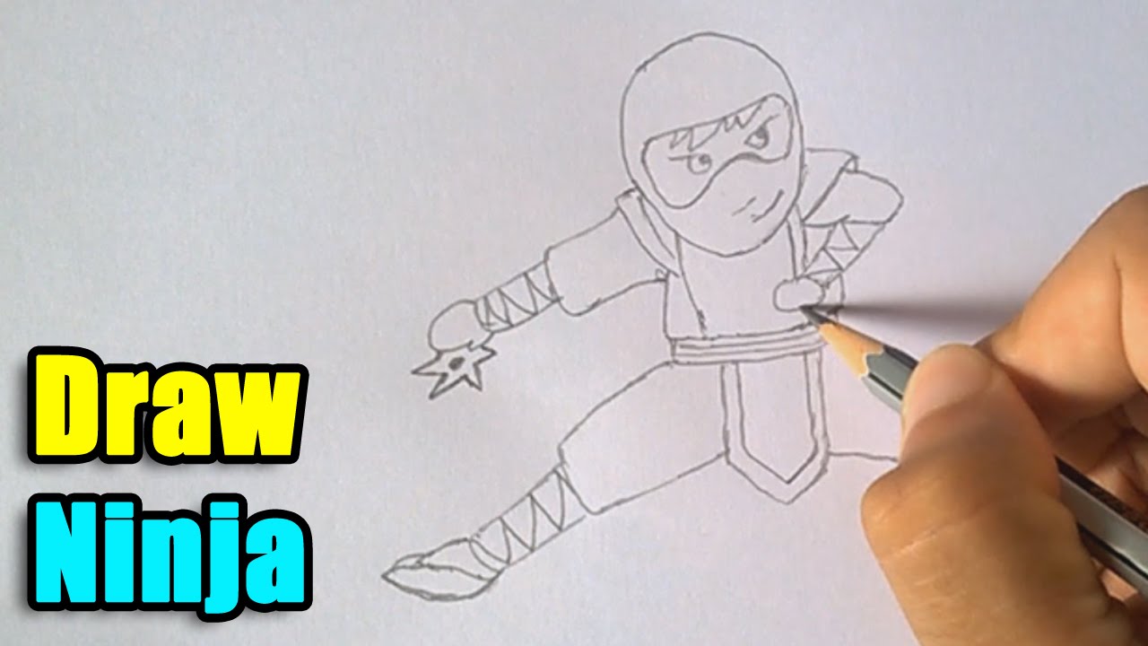 1280x720 how to draw a ninja - Ninja Drawing