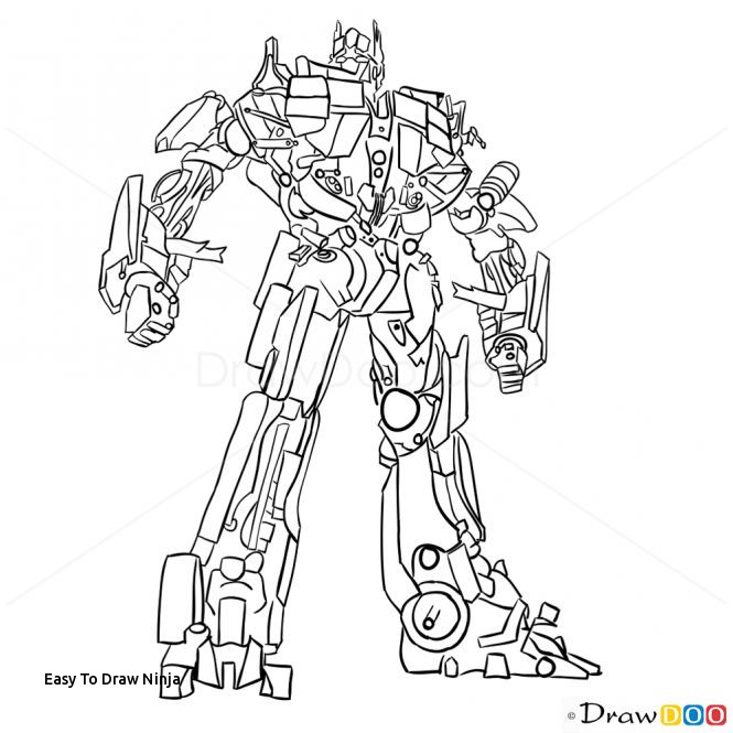 665x665 easy to draw ninja best how to draw transformers images - Ninja Drawing