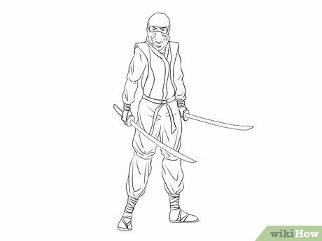 460x345 How To Draw A Ninja - Ninja Drawing Easy