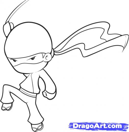 Ninja Drawing Easy at PaintingValley.com | Explore collection of Ninja ...