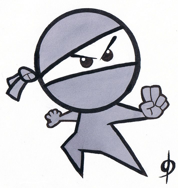 711x752 Ninjas Drawings Easy - Ninja Drawing Easy