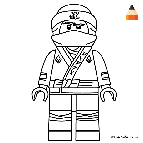 600x600 How To Draw Lego Lloyd - Ninja Drawing For Kids
