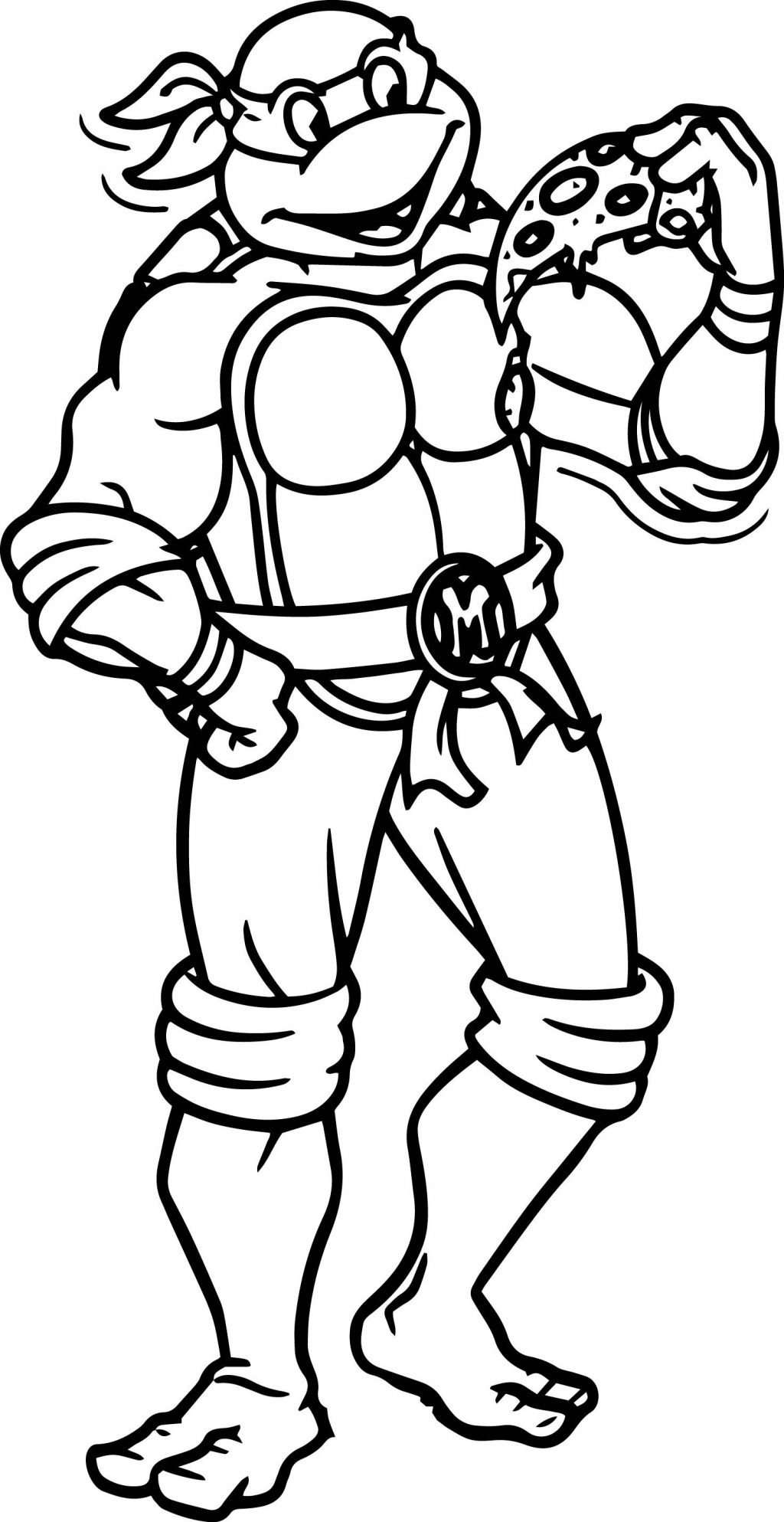 1024x1987 Coloring Pages Coloringges Ninja Turtles Remarkable Picture - Ninja Drawing For Kids