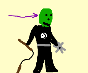 300x250 Green Ninja Mask - Ninja Mask Drawing