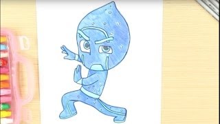 320x180 How To Draw Pj Masks Characters Night Ninja - Ninja Mask Drawing