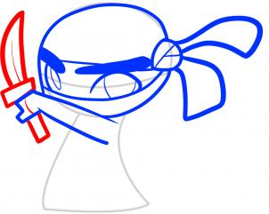 302x241 How To Draw How To Draw A Ninja For Kids - Ninja Mask Drawing