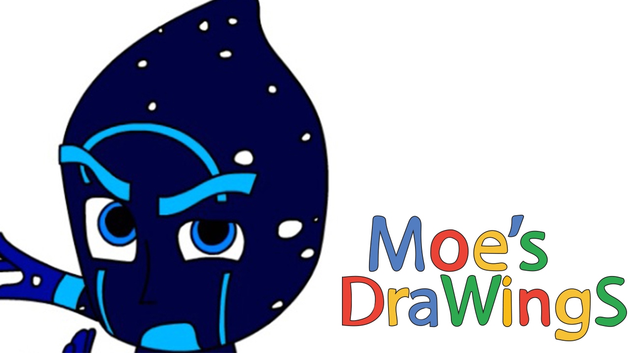 1280x720 Night Ninja Pj Mask How To Draw And Coloring Fun New Hd Video - Ninja Mask Drawing