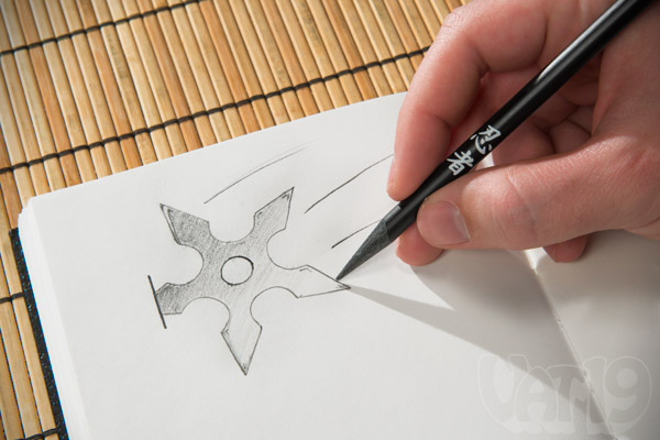 600x400 ninja pencils set of black wood pencils - Ninja Pencil Drawing